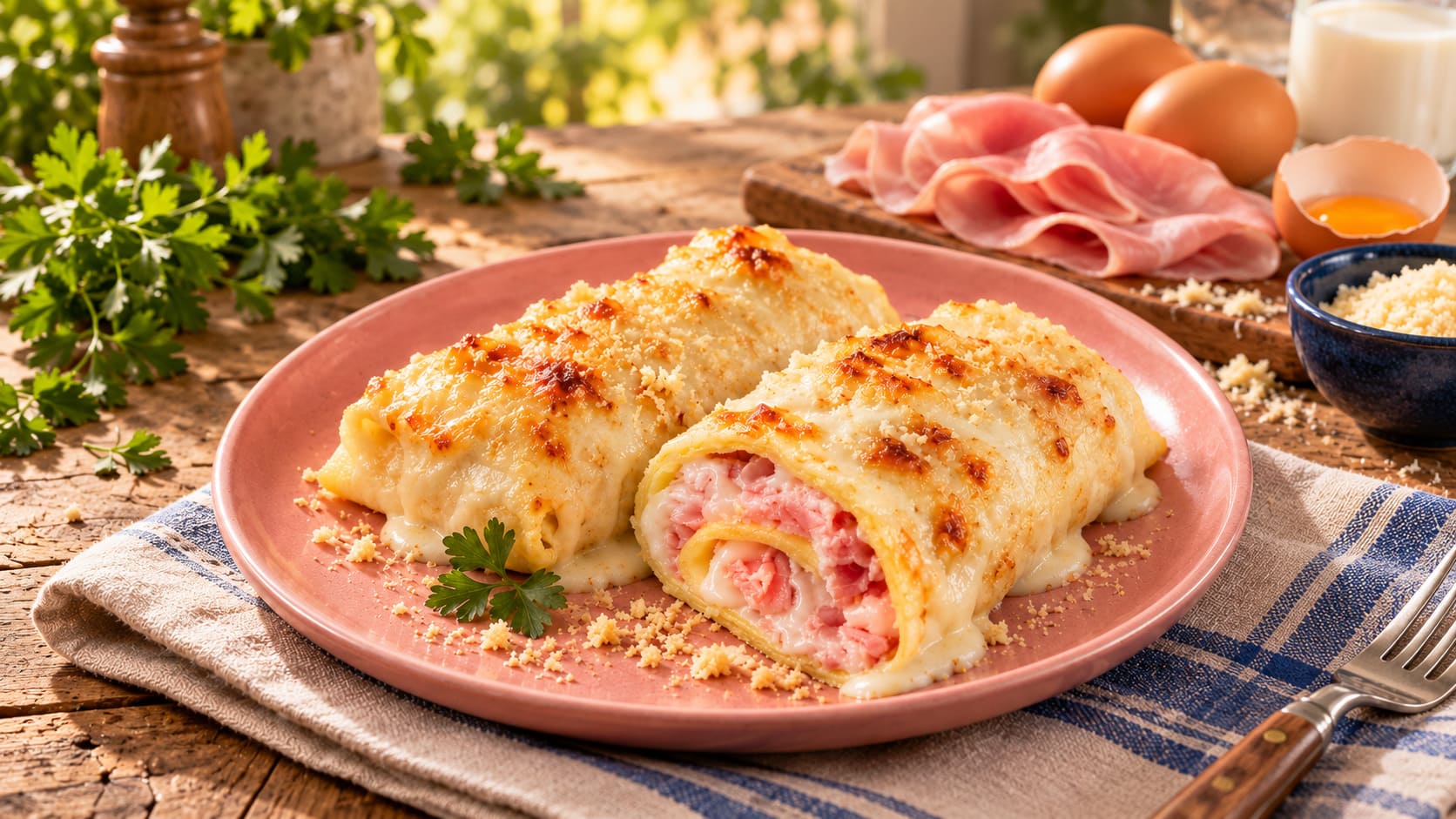 Crespelle <span>con prosciutto crudo</span>