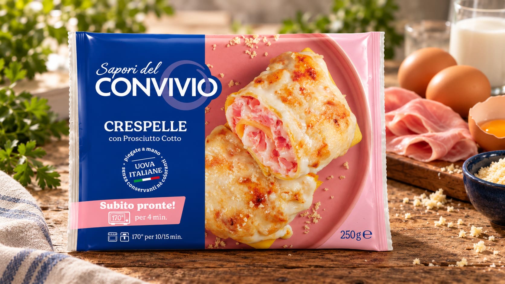 Crespelle <span>con prosciutto crudo</span>