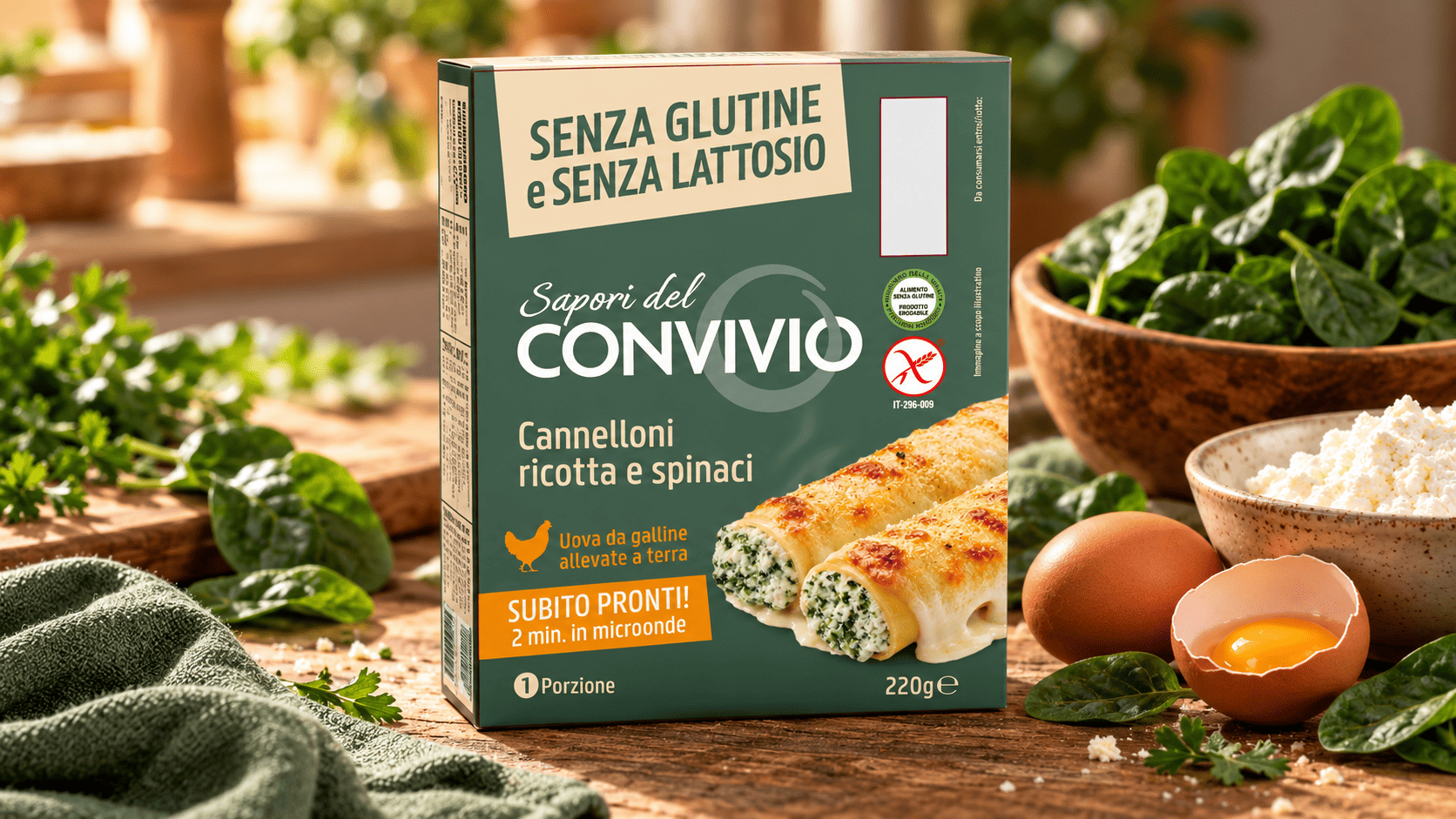 Cannelloni <span>ricotta e spinaci</span>